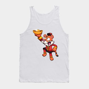 2022 Chinese New Year Tiger With Gold Piece Tank Top